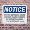 Signmission Moving Gate Can Cause Serious Injury Or, 14 in W x Rectangle, Plastic OS-2PACK-NS-P-1014-L-14260 - alternate 6